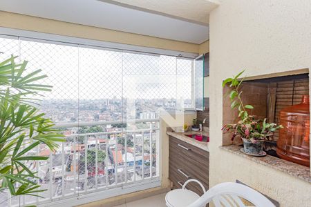 Varanda Sala de apartamento à venda com 3 quartos, 74m² em Vila das Merces, São Paulo