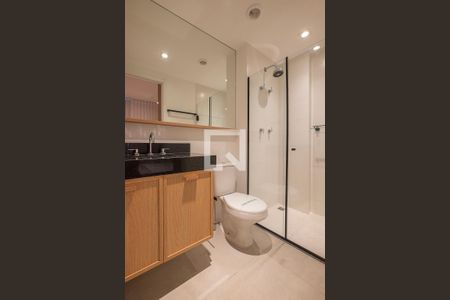 Studio para alugar com 30m², 1 quarto e sem vaga Studio para alugar com 30m², 1 quarto e sem vagaBanheiro