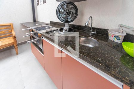 Varanda gourmet de apartamento à venda com 3 quartos, 88m² em Vila Pires, Santo André