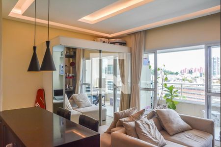 Sala/Cozinha de apartamento à venda com 1 quarto, 49m² em Jardim do Mar, São Bernardo do Campo
