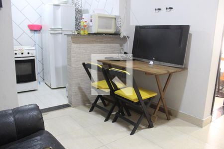 Sala de apartamento para alugar com 1 quarto, 42m² em Centro, São Vicente
