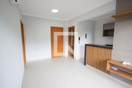 Sala de apartamento para alugar com 1 quarto, 48m² em Jardim Recreio , Ribeirão Preto
