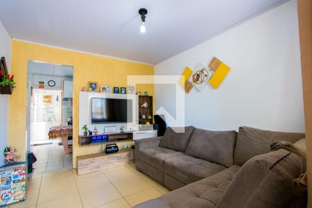 Casa 1 - Sala de casa à venda com 5 quartos, 260m² em Vila Scarpelli, Santo André
