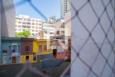 Vista da Varanda da Sala/Quarto de kitnet/studio à venda com 1 quarto, 30m² em Bela Vista, São Paulo