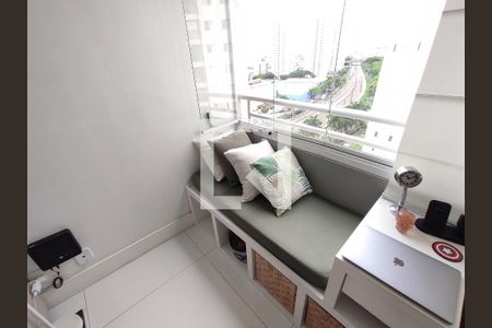 Varanda da Sala de apartamento à venda com 2 quartos, 60m² em Barra Funda, São Paulo