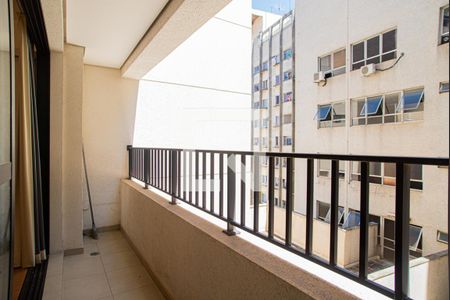 Varanda da Sala/Quarto de kitnet/studio à venda com 1 quarto, 30m² em Bela Vista, São Paulo