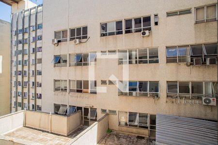 Vista da Varanda da Sala/Quarto de kitnet/studio à venda com 1 quarto, 30m² em Bela Vista, São Paulo