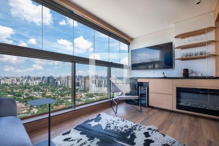 Sala/Cozinha de apartamento para alugar com 2 quartos, 66m² em Pinheiros, São Paulo