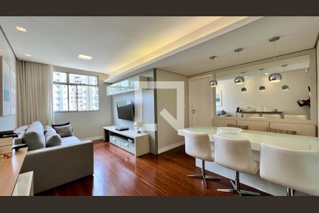 sala de apartamento à venda com 3 quartos, 95m² em Cidade Jardim, Belo Horizonte