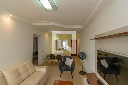 Sala de Estar/Jantar  de apartamento à venda com 2 quartos, 68m² em Taquaral, Campinas