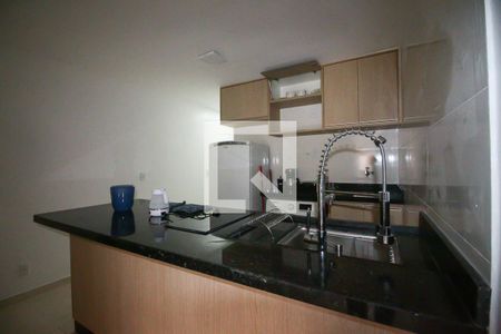 Cozinha Americana / Sala de kitnet/studio para alugar com 1 quarto, 42m² em Asa Norte, Brasília