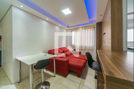 Sala de apartamento à venda com 2 quartos, 52m² em Parque São Vicente, Santo André