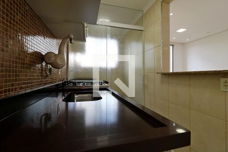 Cozinha de apartamento para alugar com 2 quartos, 44m² em Vila Homero Thon, Santo André