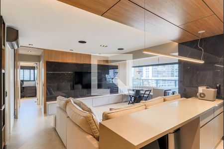 Sala de apartamento à venda com 2 quartos, 86m² em Jardim das Acácias, São Paulo