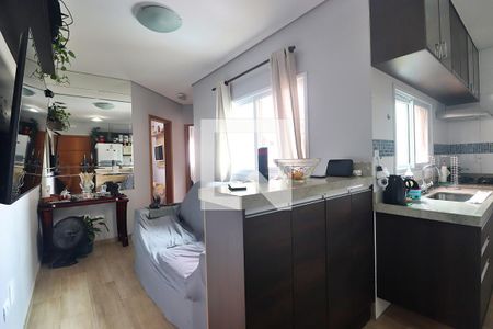 Sala de apartamento à venda com 2 quartos, 92m² em Vila Curuca, Santo André