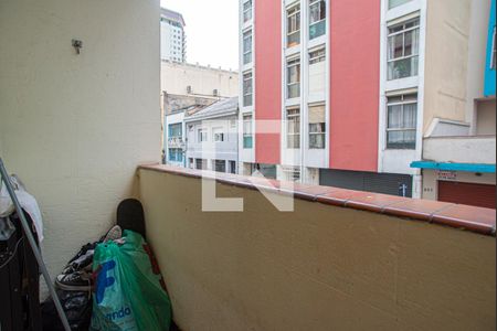 Varanda da Sala de apartamento à venda com 1 quarto, 45m² em Bela Vista, São Paulo
