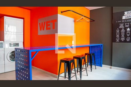 Studio para alugar com 24m², 1 quarto e sem vaga Studio para alugar com 24m², 1 quarto e sem vagaLavanderia