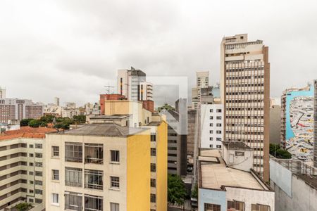 Varanda - Vista de kitnet/studio à venda com 2 quartos, 42m² em Vila Buarque, São Paulo