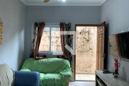 Vista Sala de casa de condomínio para alugar com 1 quarto, 38m² em Nova Mirim, Praia Grande