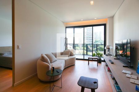 Sala de apartamento para alugar com 1 quarto, 57m² em Vila Olímpia, São Paulo
