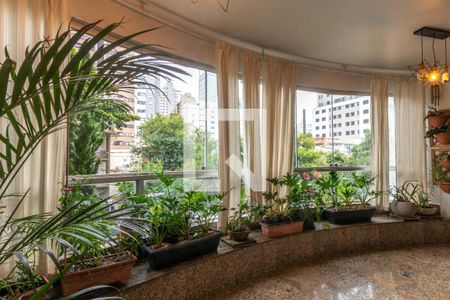 Varanda da Sala de apartamento à venda com 4 quartos, 244m² em Santo Agostinho, Belo Horizonte