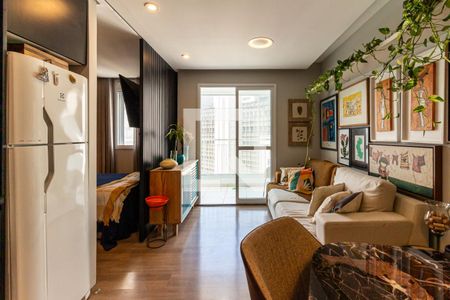 Sala de apartamento à venda com 1 quarto, 36m² em República, São Paulo