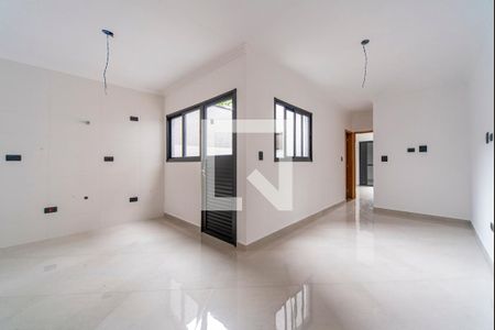 Sala de apartamento à venda com 2 quartos, 56m² em Jardim Silvana, Santo André