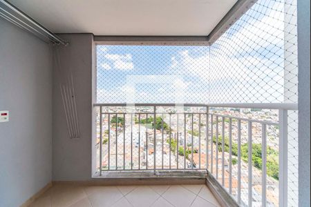 Varanda da Sala de apartamento para alugar com 2 quartos, 52m² em Vila Curuçá, Santo André