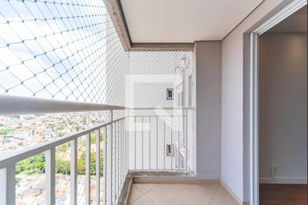 Varanda da Sala de apartamento para alugar com 2 quartos, 52m² em Vila Curuçá, Santo André