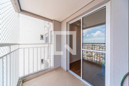 Varanda da Sala de apartamento para alugar com 2 quartos, 52m² em Vila Curuçá, Santo André