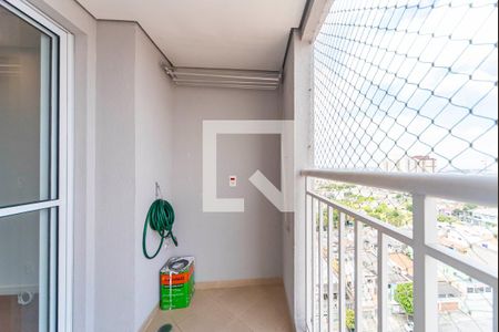 Varanda da Sala de apartamento para alugar com 2 quartos, 52m² em Vila Curuçá, Santo André