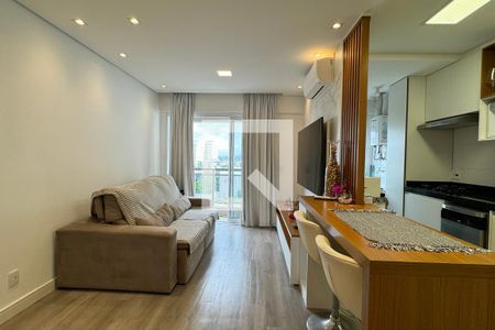 Sala de apartamento à venda com 1 quarto, 50m² em Alphaville Industrial, Barueri