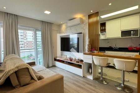 Sala de apartamento à venda com 1 quarto, 50m² em Alphaville Industrial, Barueri