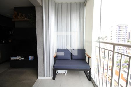 Varanda da Sala de apartamento à venda com 1 quarto, 49m² em Ipiranga, São Paulo
