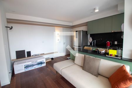 Sala de apartamento para alugar com 1 quarto, 62m² em Chácara Santo Antônio, São Paulo