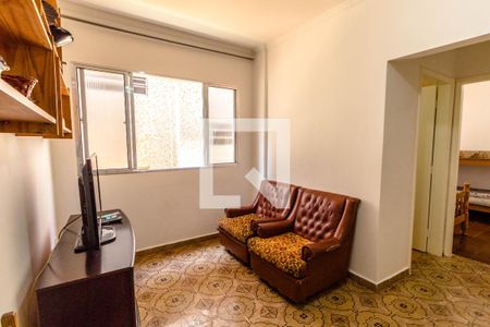 Sala de apartamento para alugar com 1 quarto, 55m² em Guilhermina, Praia Grande