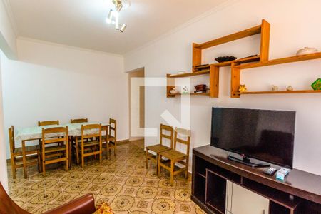 Sala de apartamento para alugar com 1 quarto, 55m² em Guilhermina, Praia Grande