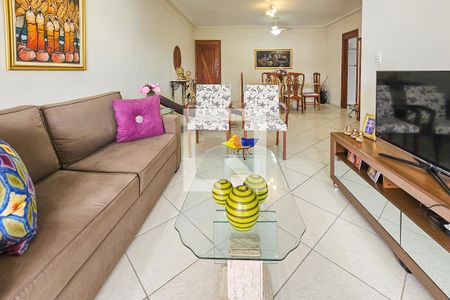 Sala de apartamento para alugar com 3 quartos, 105m² em Jardim Belmar, Guarujá