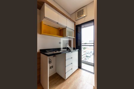Studio - Cozinha de kitnet/studio para alugar com 1 quarto, 13m² em Campos Elíseos, São Paulo