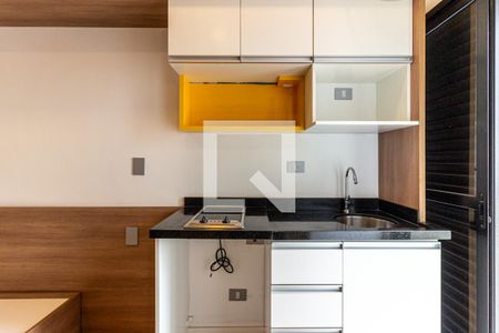 Studio - Cozinha de kitnet/studio para alugar com 1 quarto, 13m² em Campos Elíseos, São Paulo