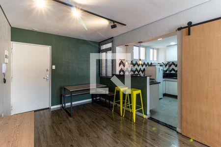 Sala de apartamento para alugar com 1 quarto, 56m² em Vila Buarque, São Paulo