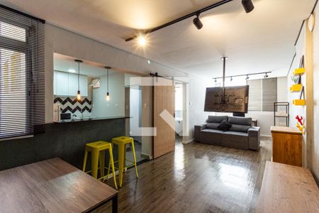 Sala de apartamento para alugar com 1 quarto, 56m² em Vila Buarque, São Paulo