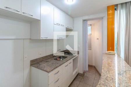 Cozinha e Área de Serviço de apartamento para alugar com 1 quarto, 75m² em Santo Agostinho, Belo Horizonte