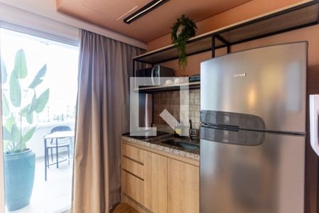 Cozinha de apartamento para alugar com 1 quarto, 47m² em Campos Elíseos, São Paulo