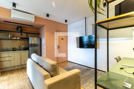 Sala de apartamento para alugar com 1 quarto, 47m² em Campos Elíseos, São Paulo