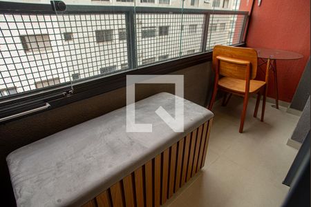 Varanda do Studio  de kitnet/studio para alugar com 1 quarto, 25m² em Consolação, São Paulo