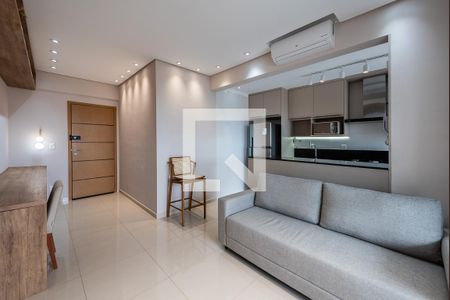 Sala de apartamento para alugar com 2 quartos, 66m² em Boqueirão, Santos