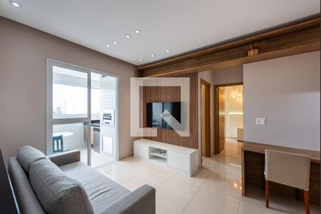 Sala de apartamento para alugar com 2 quartos, 66m² em Boqueirão, Santos