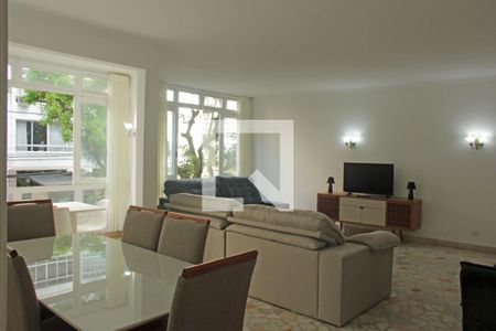 Sala de apartamento para alugar com 3 quartos, 190m² em Gonzaga, Santos