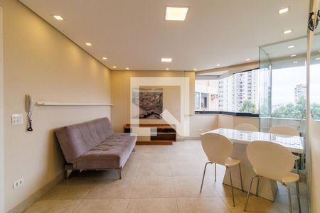 Sala de apartamento para alugar com 1 quarto, 42m² em Paraíso do Morumbi, São Paulo
